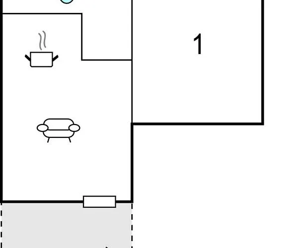 1 Bedroom Cozy In 아파트 *
